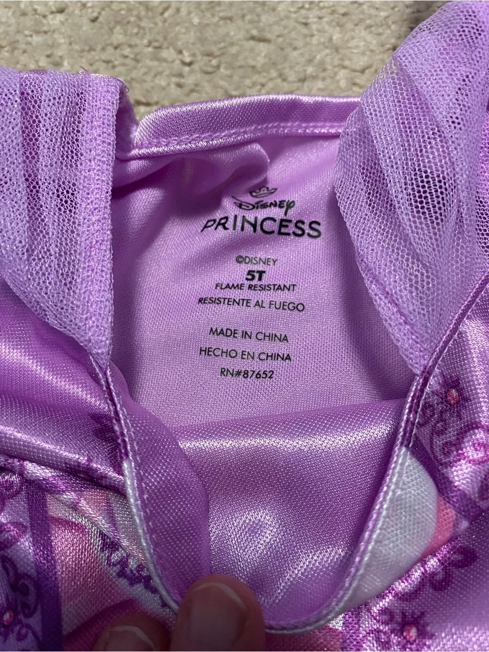 Disney Tangled Girls Nightgown with Glitter Accents - Picture 3 of 4